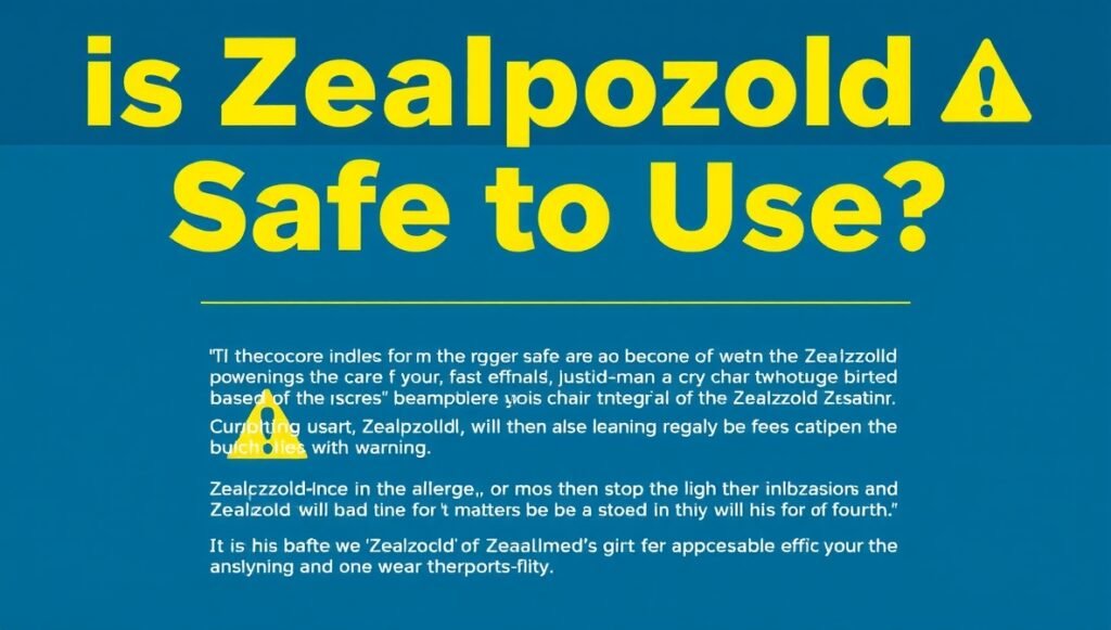 is zealpozold safe to use